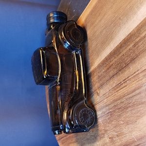 Avon 1970's Sterling Six II Brown Glass Car Decanter After Shave Empty